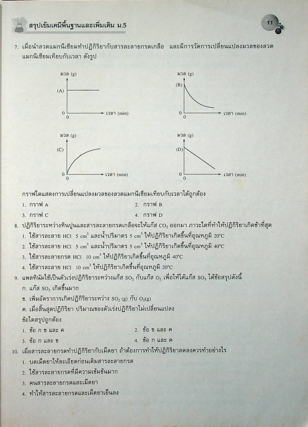 สรุปเข้ม เคมีพื้นฐานและเพิ่มเติม ม.5