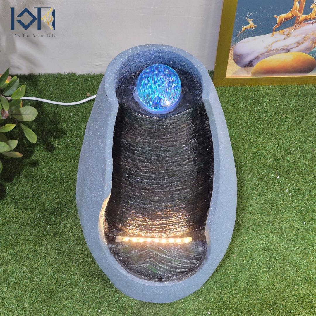 น้ำพุตั้งพื้น รุ่น22045 น้ำพุน้ำล้นหน้าบ้าน น้ำพุแต่งสวนเสริมฮวงจุ้ย อ่างน้ำตกสำเร็จรูป น้ำพุแต่งบ้าน