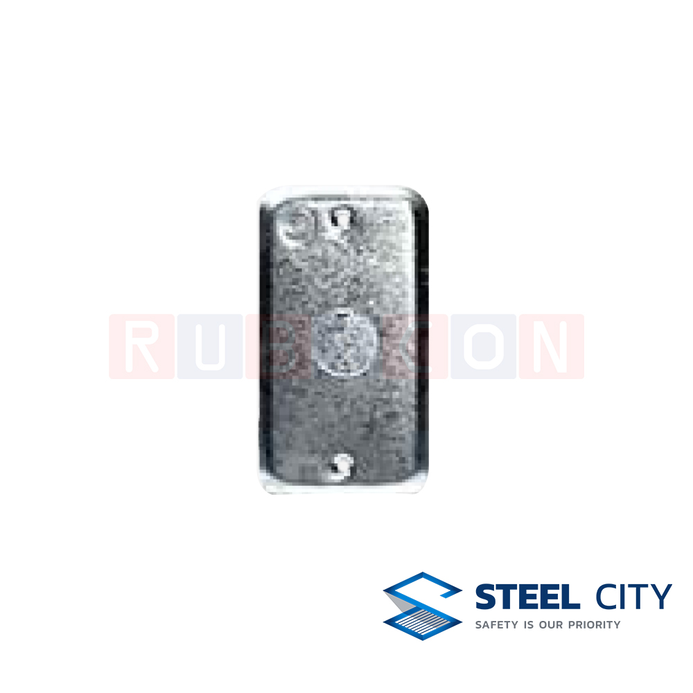STEEL CITY BY22 ฝาแฮนดี้บ๊อกซ์ 2″ x 4″ น็อครูู 1/2” (HANDY COVERS 2" x 4")