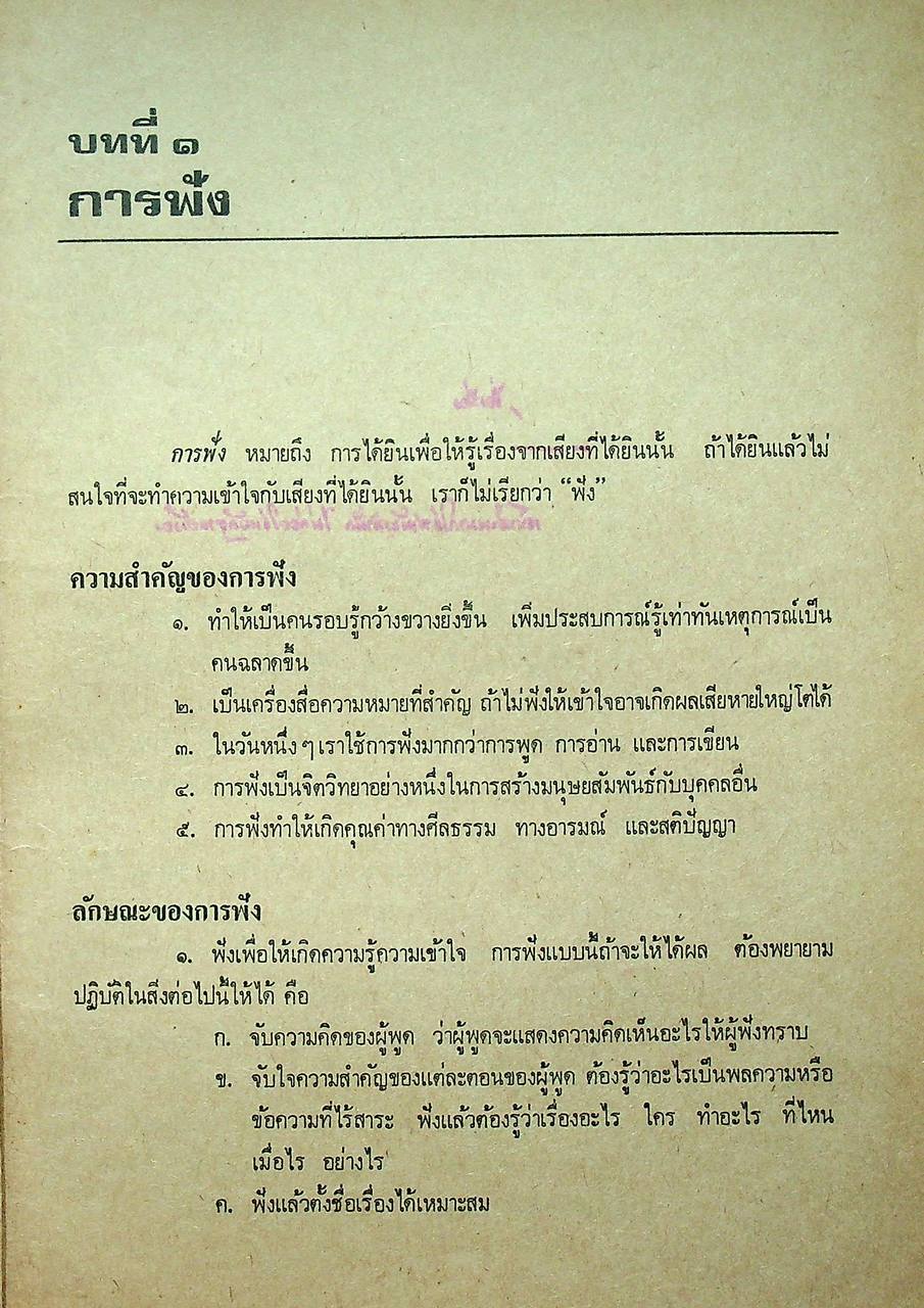 ภาษาไทย 101 : การใช้ภาษา