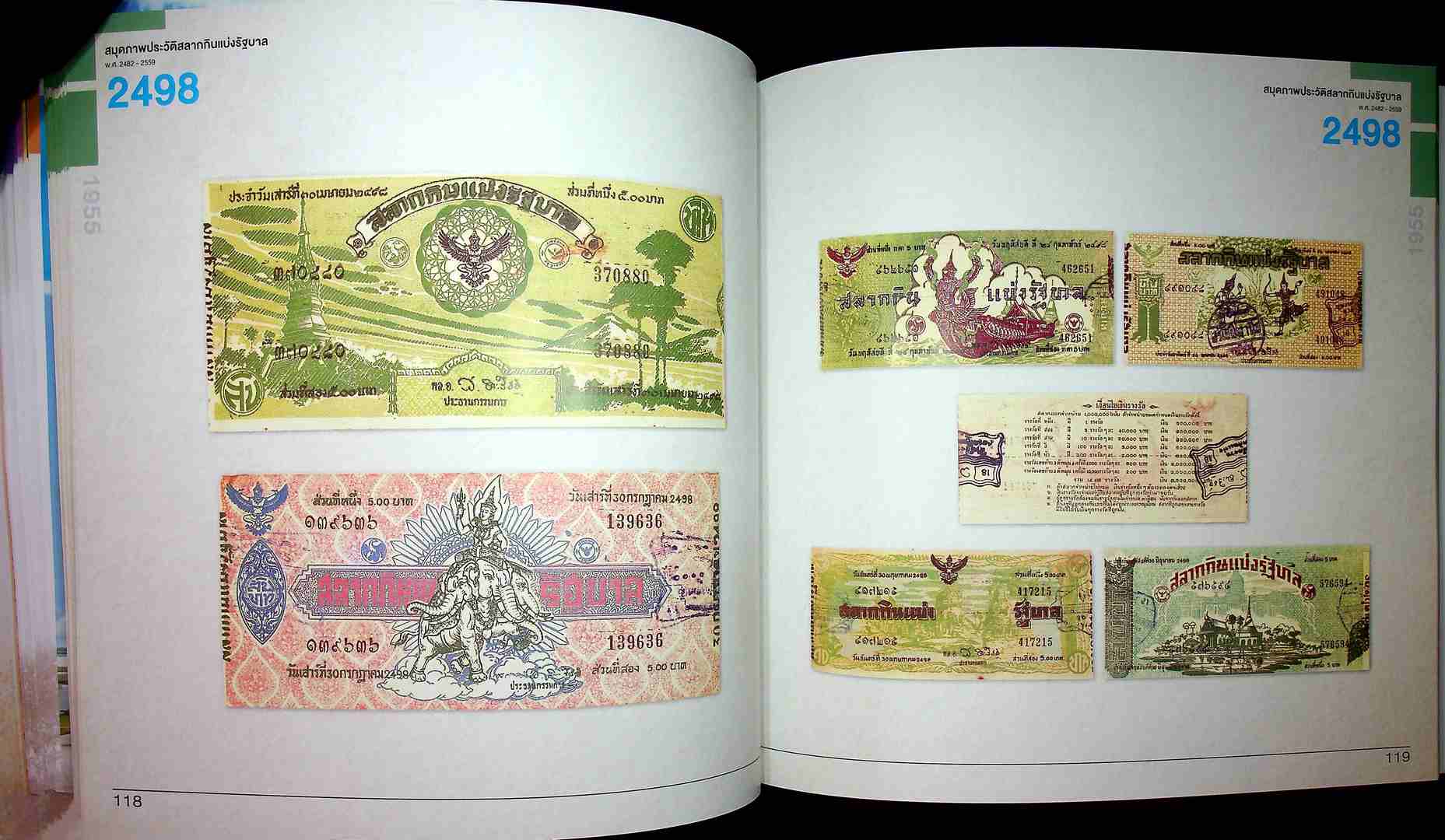 สมุดภาพประวัติ สลากกินแบ่งรัฐบาล พ.ศ 2482-2559