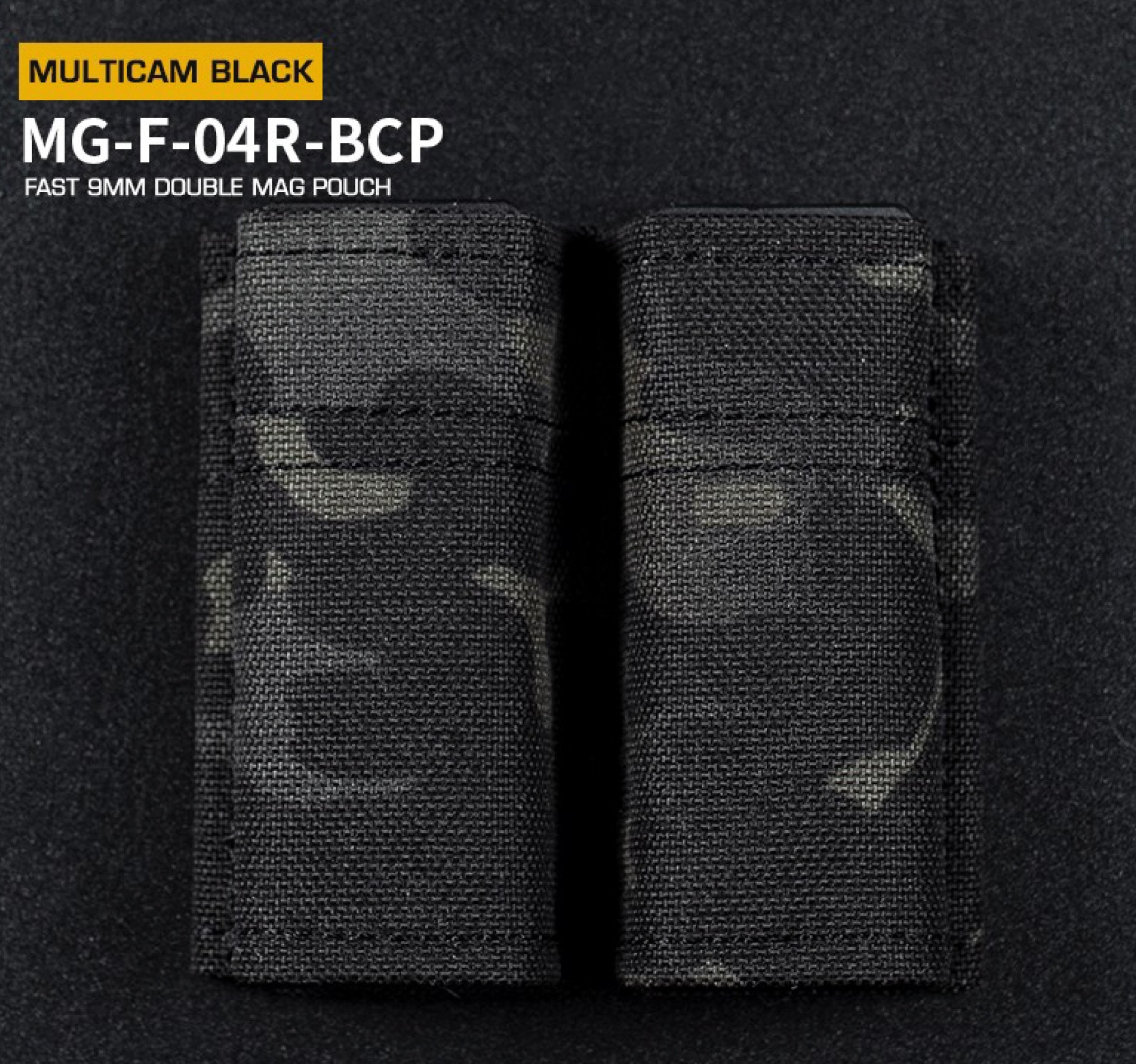 🇹🇭 1130 ไทยแลนด์ แทคติคอล ซองแม็กกาซีนคู่ 9 mm. (Wosport) Fast 9 mm. Double Mag Pouch [ MG-F-04 ]