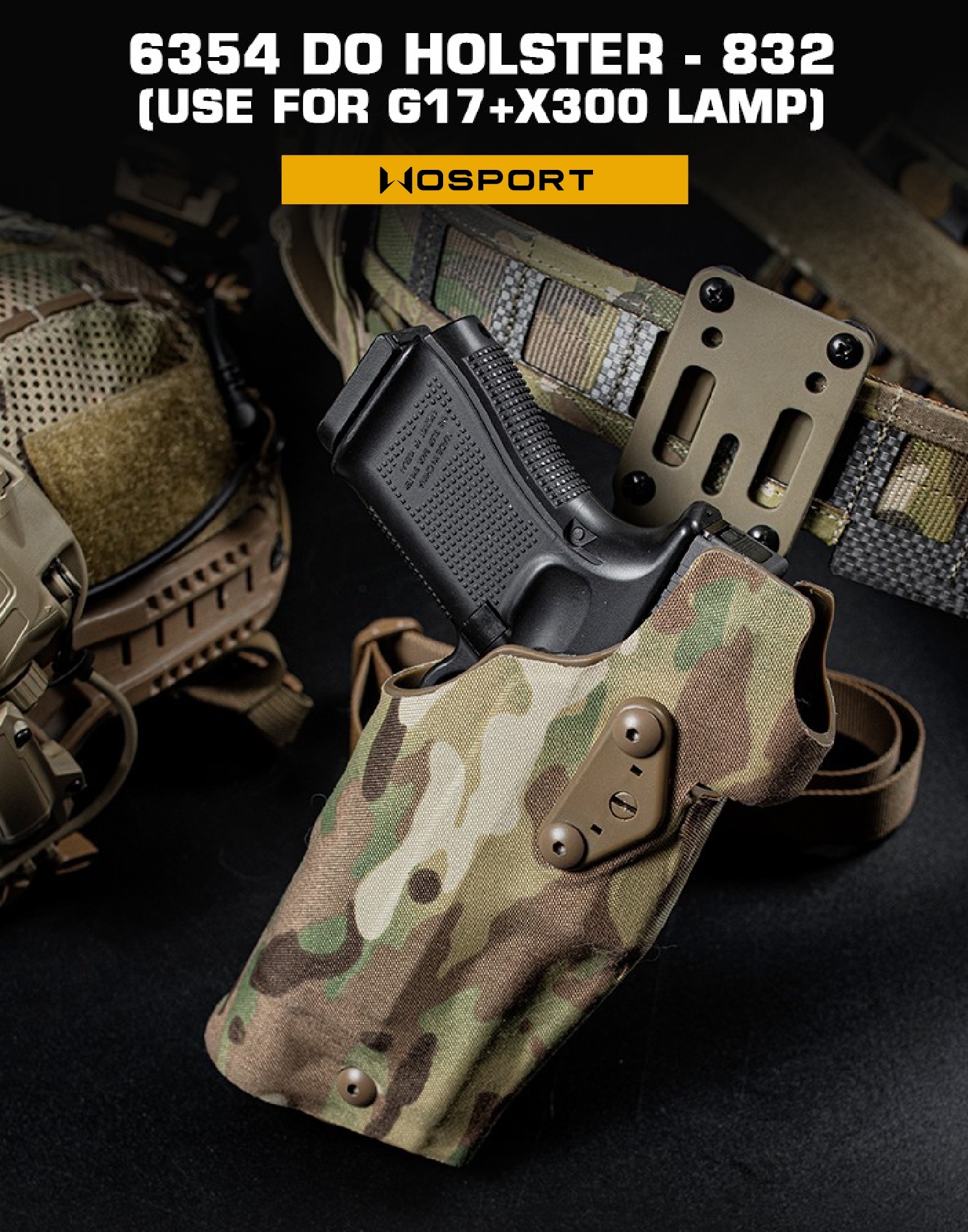 🇹🇭 1149 ไทยแลนด์ แทคติคอล ซองปืน 6354DO ( WOSPORT ) 6354DO Holster [ GB-74 ]