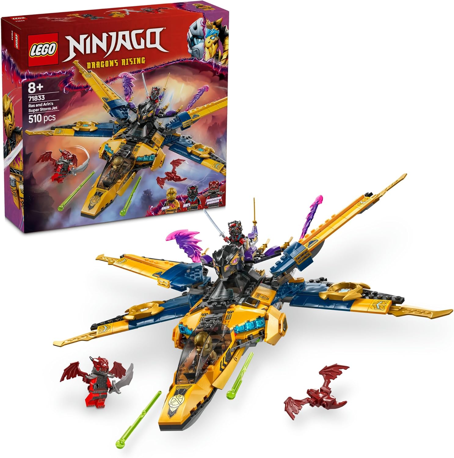**MTS Toys**เลโก้ Lego 71833 Ninjago : Ras and Arin's Super Storm Jet