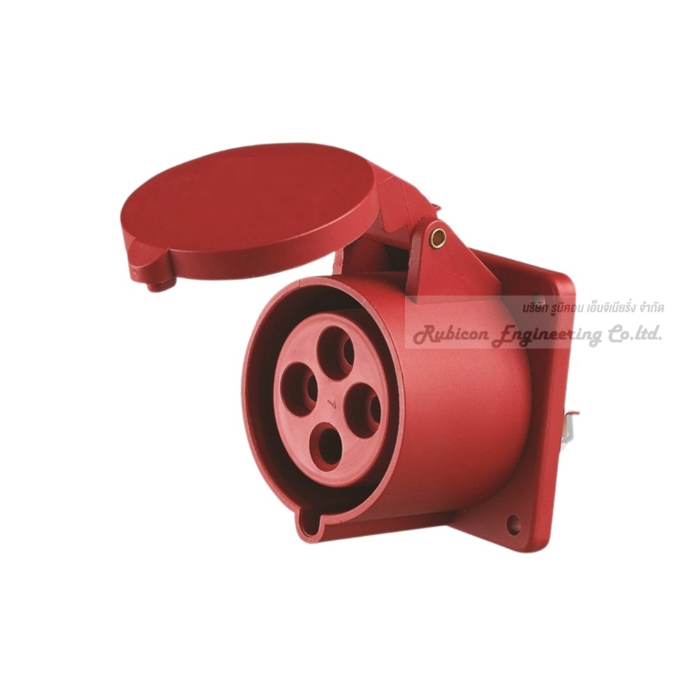 "MASHI" MA-414 ปลั๊กตัวเมียฝังตรง เต้ารับฝังตรง (PANEL ANGEL SOCKETS) 3P+N+E 16A 380-415V 6H IP44