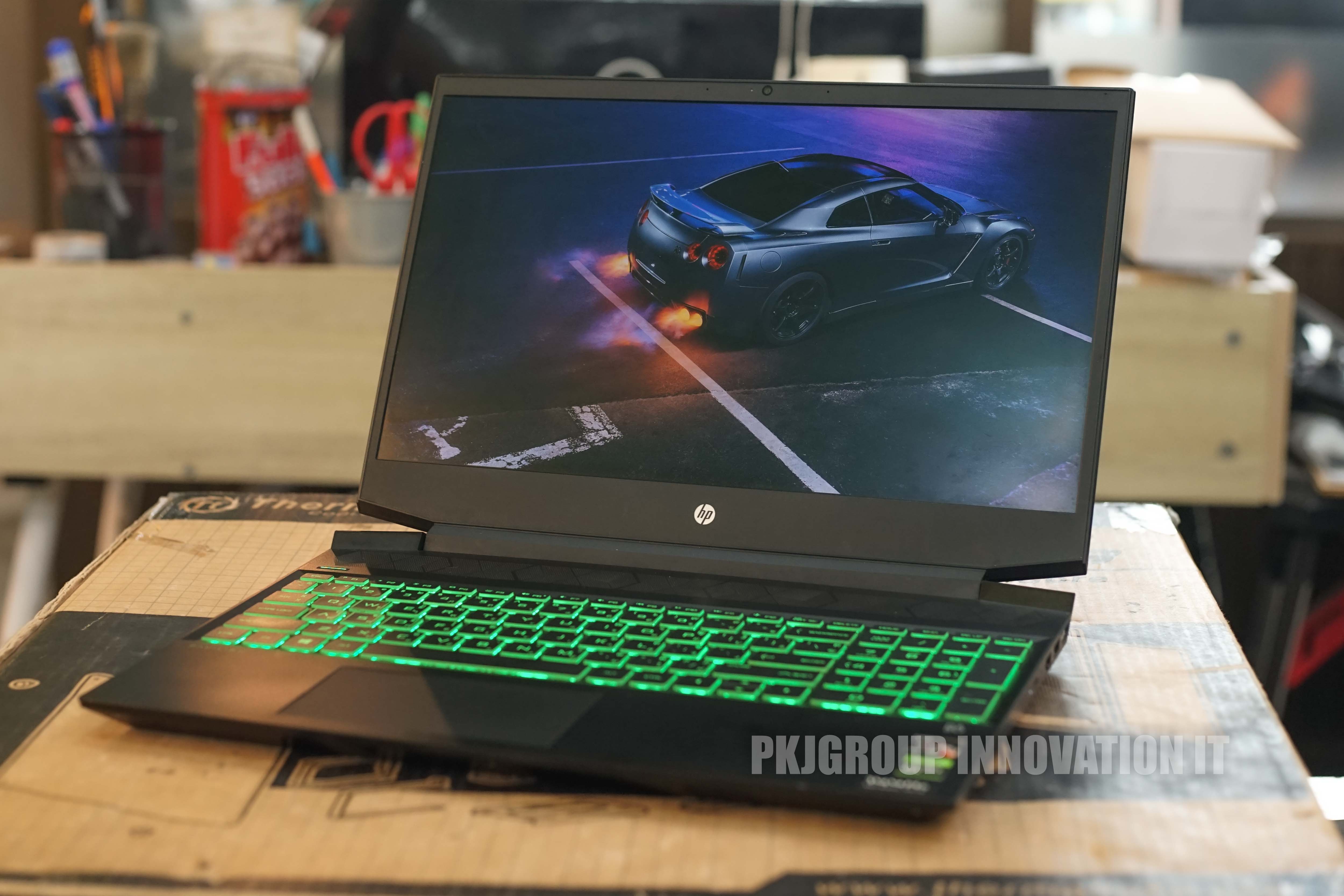 โน๊ตบุ๊คเล่นเกมมือสอง HP Pavilion 15-ec1117AX AMD Ryzen 5 4600h RAM16GB GTX1650Ti
