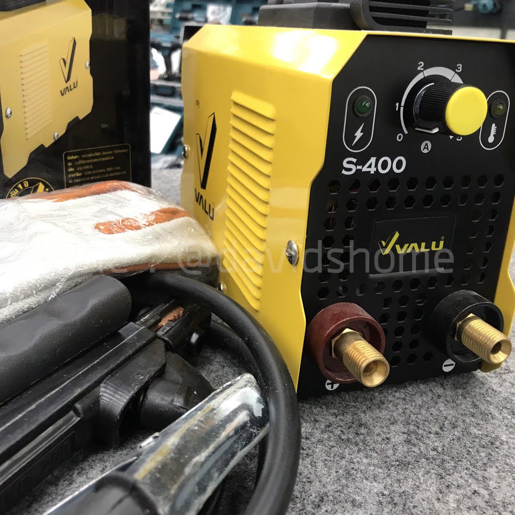 รหัสสินค้า 110 เครื่องเชื่อม ตู้เชื่อม อินเวอร์เตอร์ แวลู VALU S400 ระบบ MMA พร้อมของแถม (ประกัน 1 ปี)