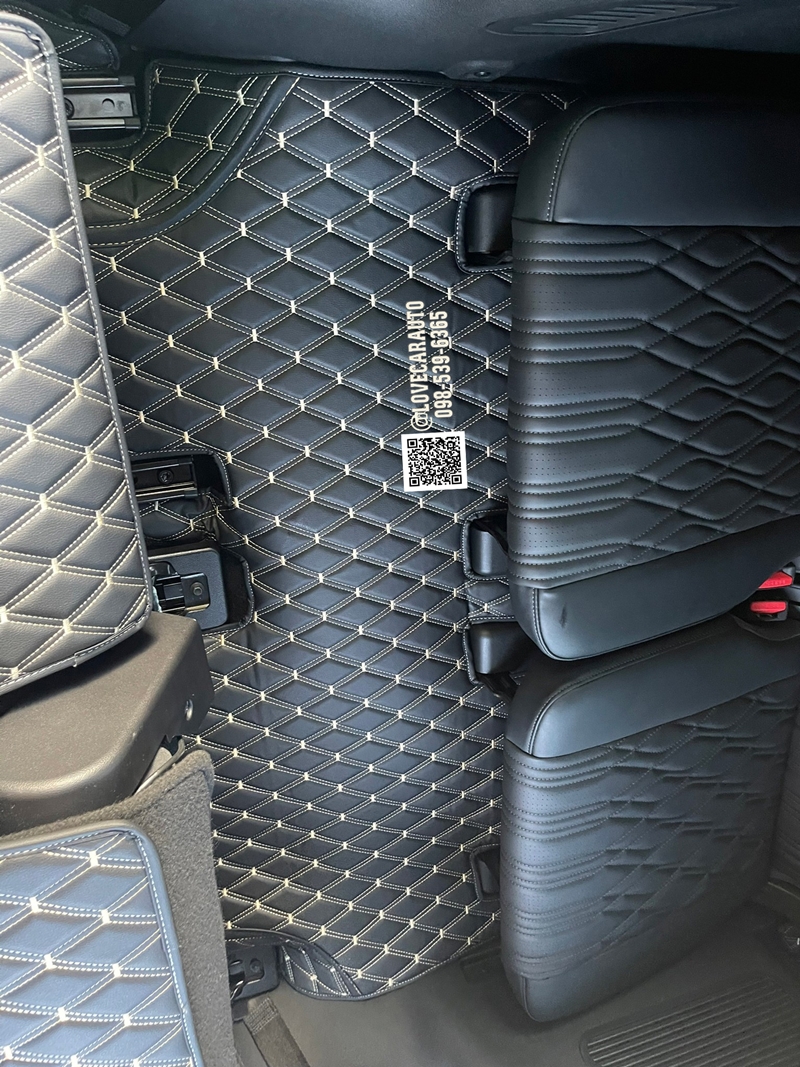 พรมปูพื้นรถยนต์ 6D GWM TANK500 สีดำด้ายทอง