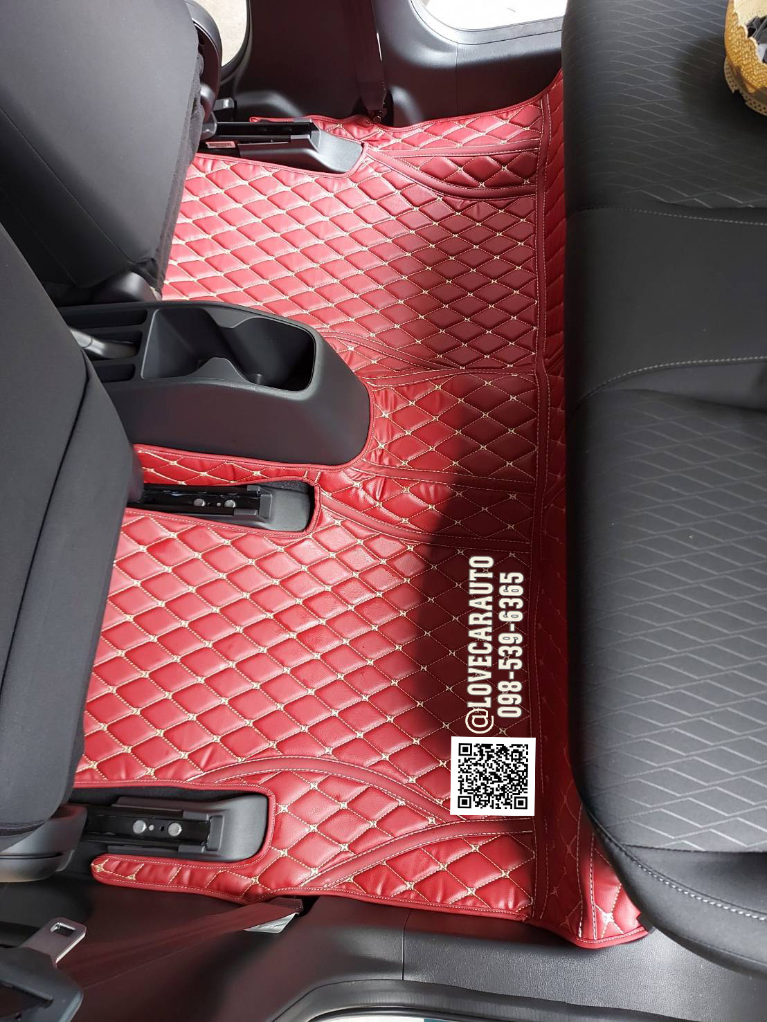 พรมปูพื้นรถยนต์ 6D Honda City 2022 สีแดงไวน์