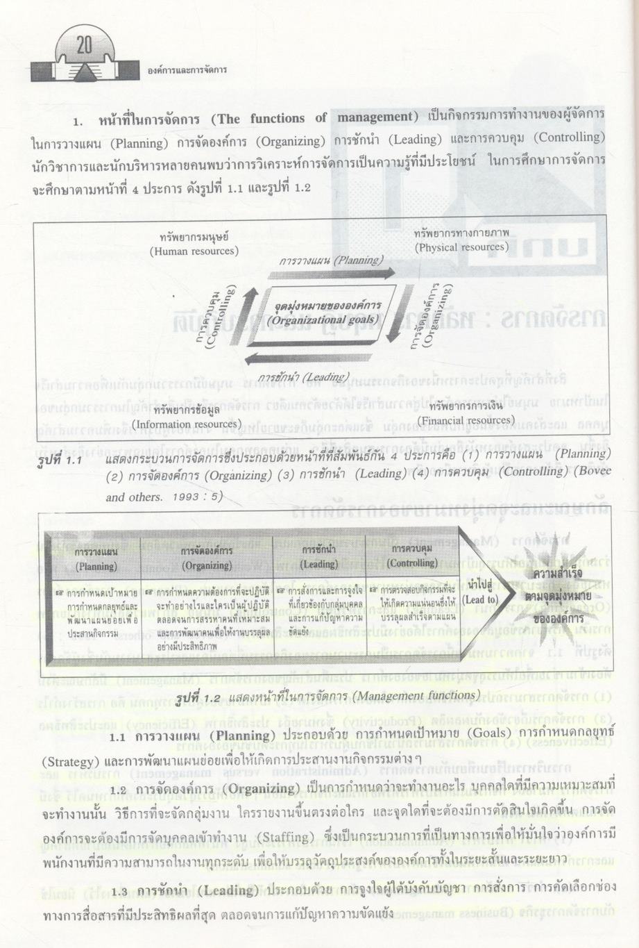 องค์การและการจัดการ ฉบับสมบูรณ์ Organization and Management