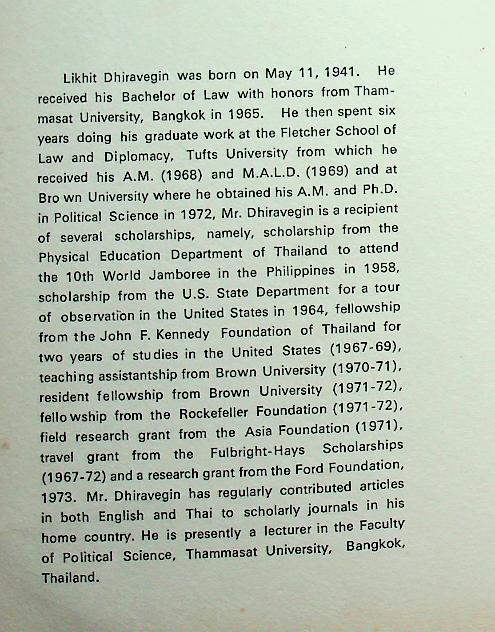 POLITICAL ATTITUDES OF THE BUREAUCRATIC ELITE AND MODERNIZATION IN THAILAND