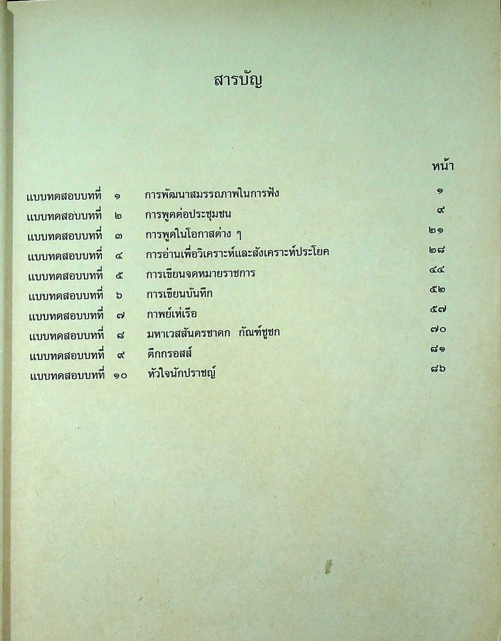 แบบทดสอบ ภาษาไทย ๓ พท. ๒๐๓ ภท ๒๒๐๑
