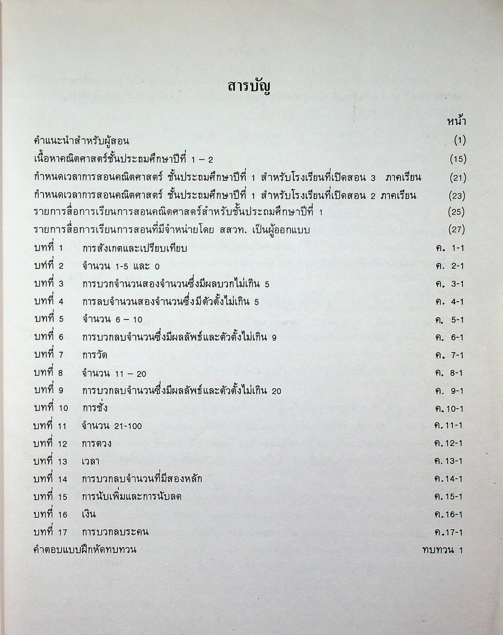 คู่มือครู [ครบชุด 6 เล่ม] คณิตศาสตร์ ชั้นประถมศึกษาปีที่ 1-6 หลักสูตรประถมศึกษา พุทธศักราช 2521