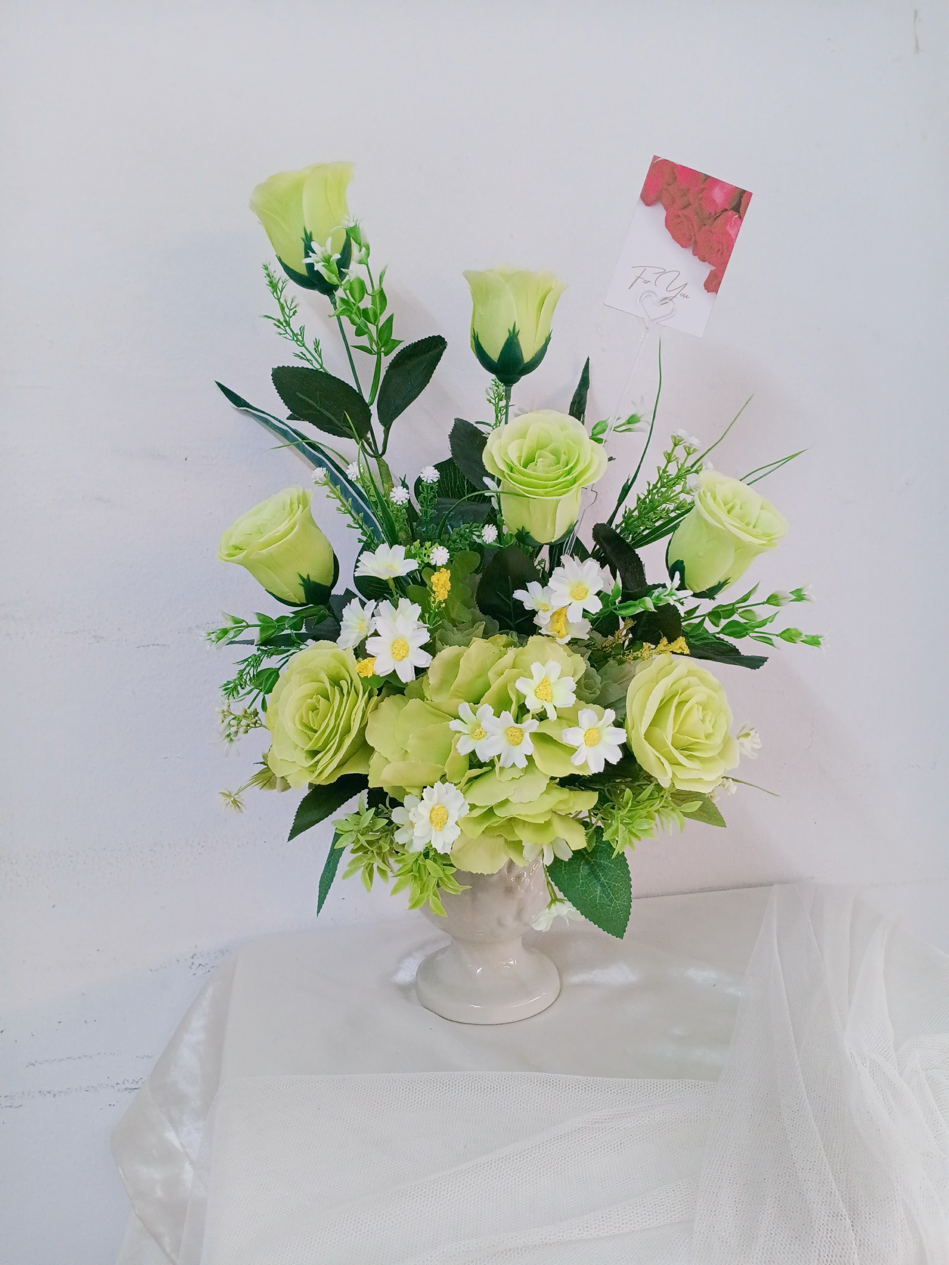 แจกันดอกไม้ประดิษฐ์ (มีสินค้าพร้อมจำหน่าย)