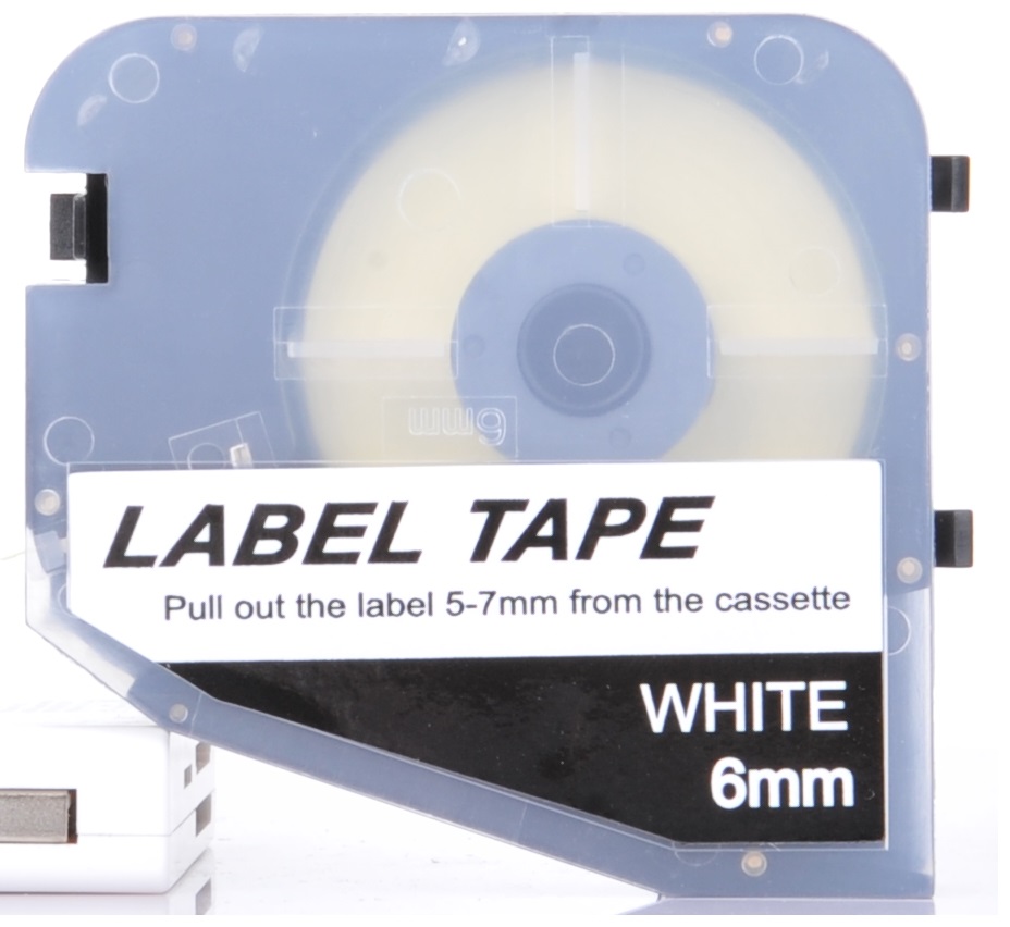 6 MM LABEL TAPE WHITE (สำหรับ LK320)
