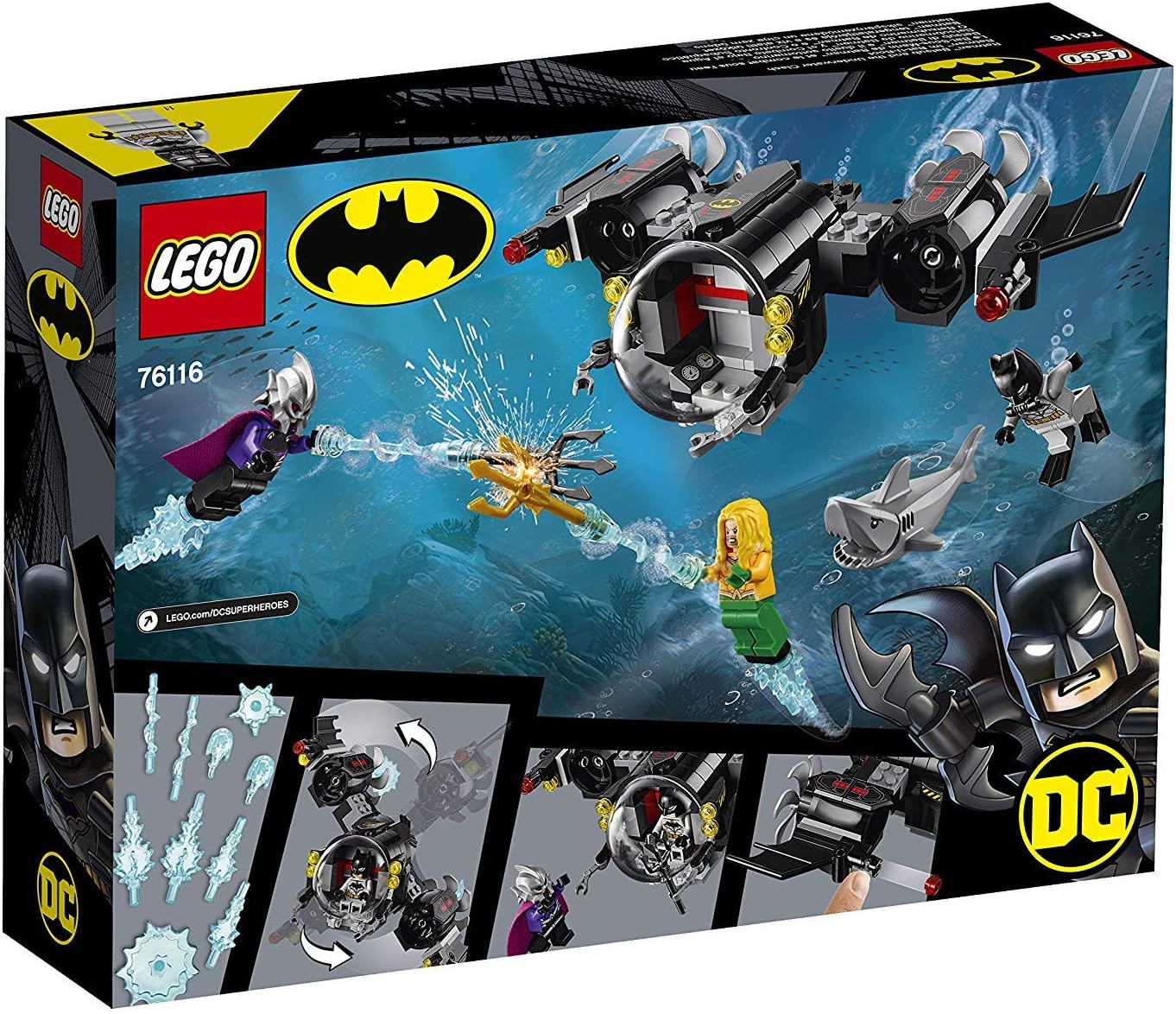 **MTS Toys**เลโก้ Lego 76116 DC Comics Super Heroes : Batman Batsub and the Underwater Clash