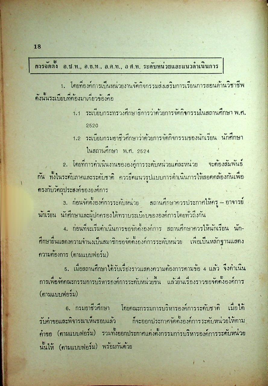 องค์การวิชาชีพในอนาคตแห่งประเทศไทย