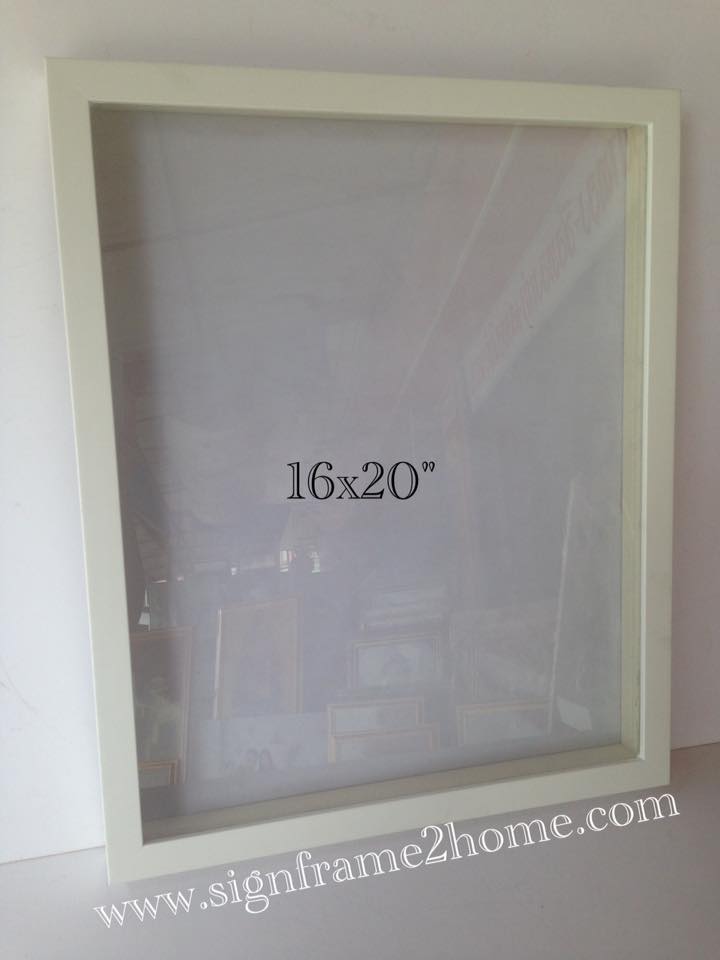 กรอบรูปทรงลึกพวงมาลัยงานแต่ง ขาวเรียบโมเดิล ลึก4.5cm ขนาด 16x20" ปูพื้นกำมะหยีขาว