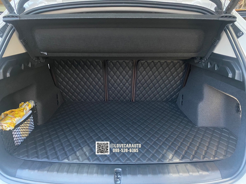 พรมปูพื้นรถยนต์6D BMW X1 2023 Sdrive 18I พรม VVIP สีดำด้ายดำ