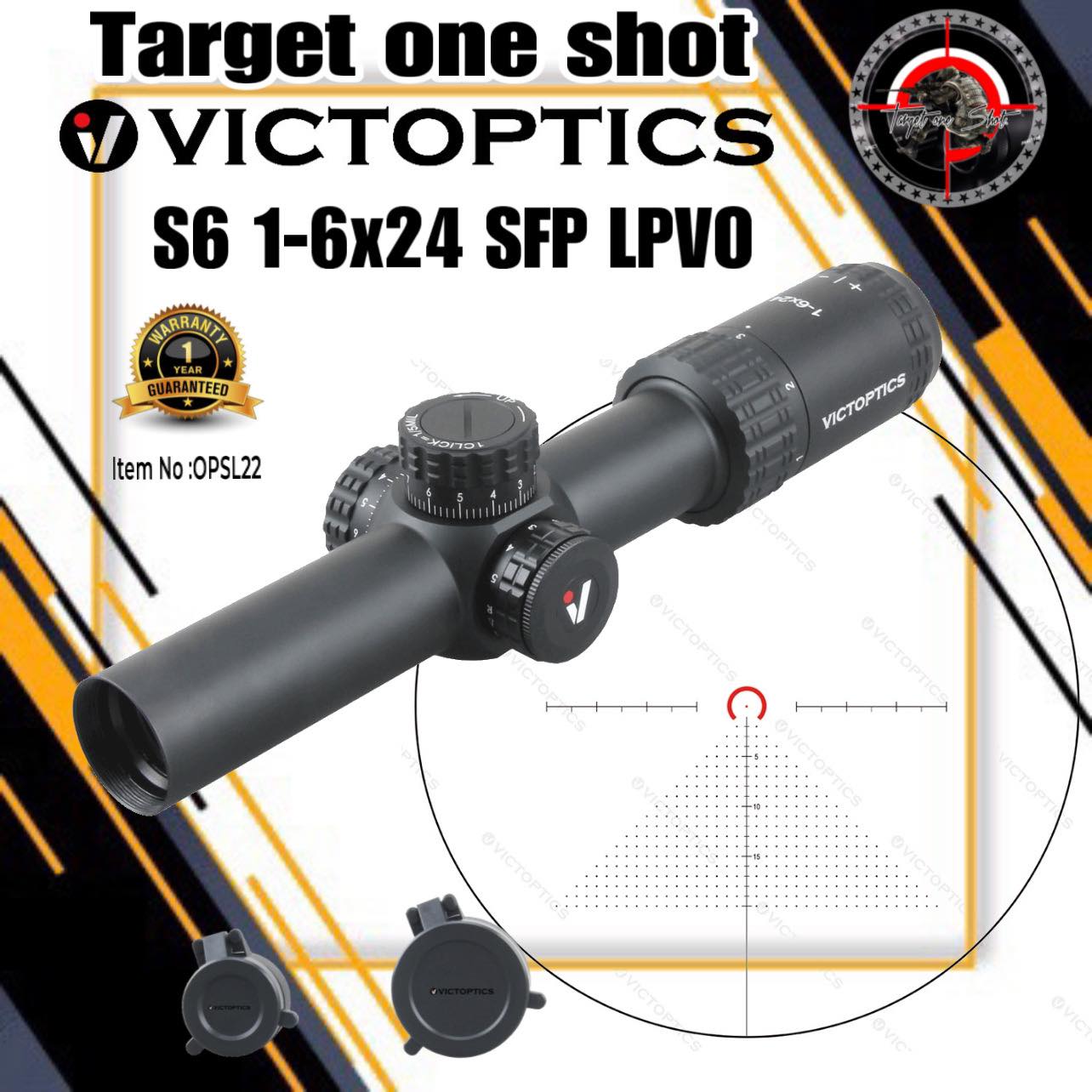 VictOptics S6 1-6x24 LPVO