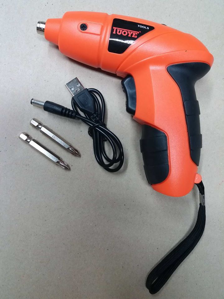 รหัสสินค้า 069 ไขควงไร้สาย แรงบิด 3 นิวตันเมตร TUOYE Cordless Screwdriver ไขควงไร้สายขนาดพกพา