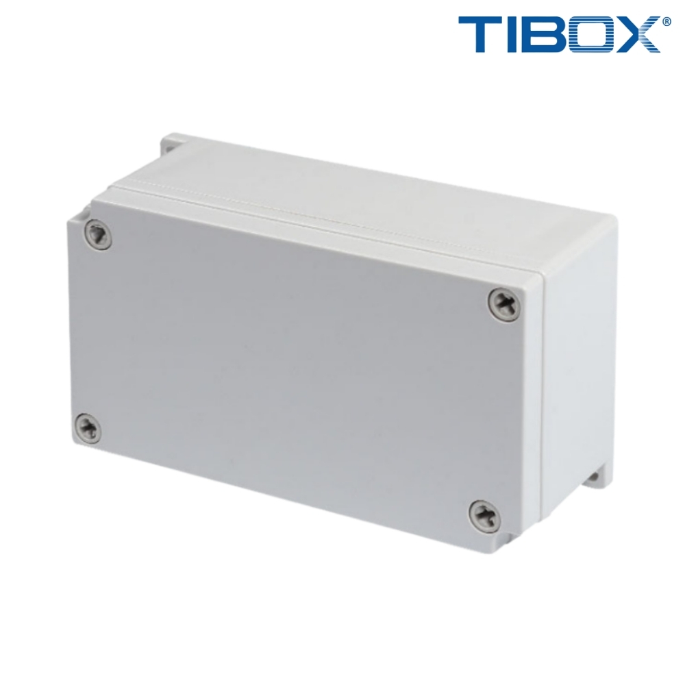 TIBOX TJ-15P กล่องพลาสติก พร้อมเทอร์มินอลบล็อก(Plastic Terminal Block Box IP66) 15Pole 10A Size : 180x100x55 mm.