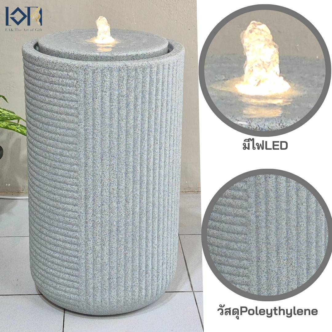 น้ำพุตั้งพื้น รุ่นGranilite MZ16338JA อ่างน้ำล้นแต่งบ้านวางหน้าบ้านสำนักงานร้านค้า สไตล์โมเดิร์นเสริมฮวงจุ้ย