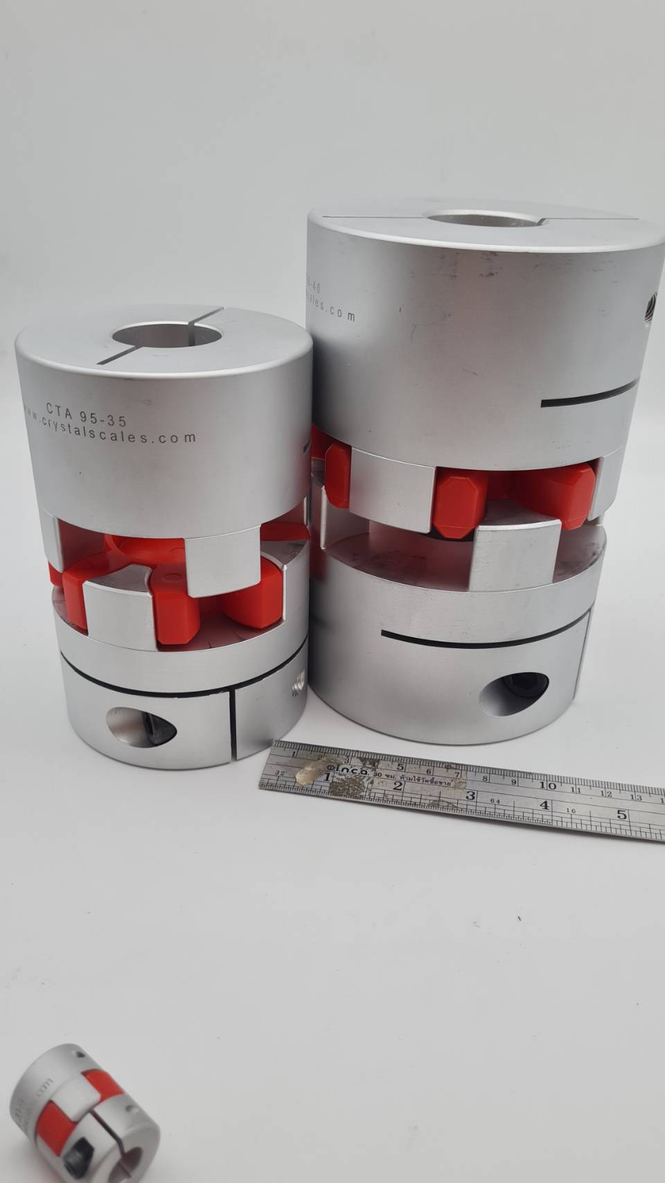 ไทย Jaw Coupling ขนาด โต 120 มิลลิเมตร และ 95 มิลลิเมตร(ทำรูเองได้)