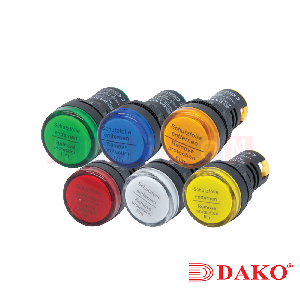 "DAKO" AD22DS-O380 ไพลอตแลมป์ 380V 22 มม. สีส้ม (ORANGE )