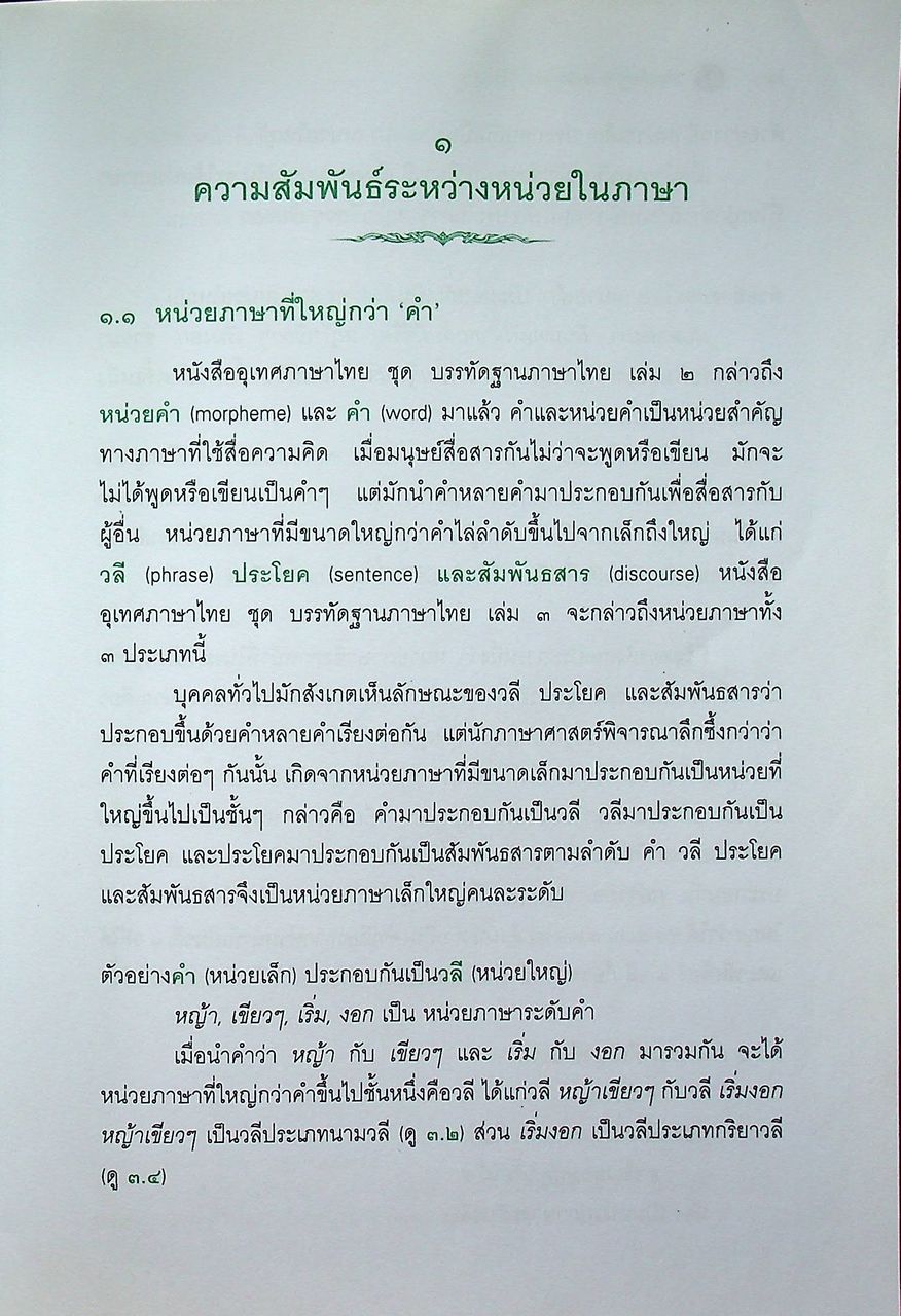 หนังสืออุเทศภาษาไทย ชุด บรรทัดฐานภาษาไทย เล่ม ๓ : ชนิดของคำ วลี ประโยคและสัมพันธสาร