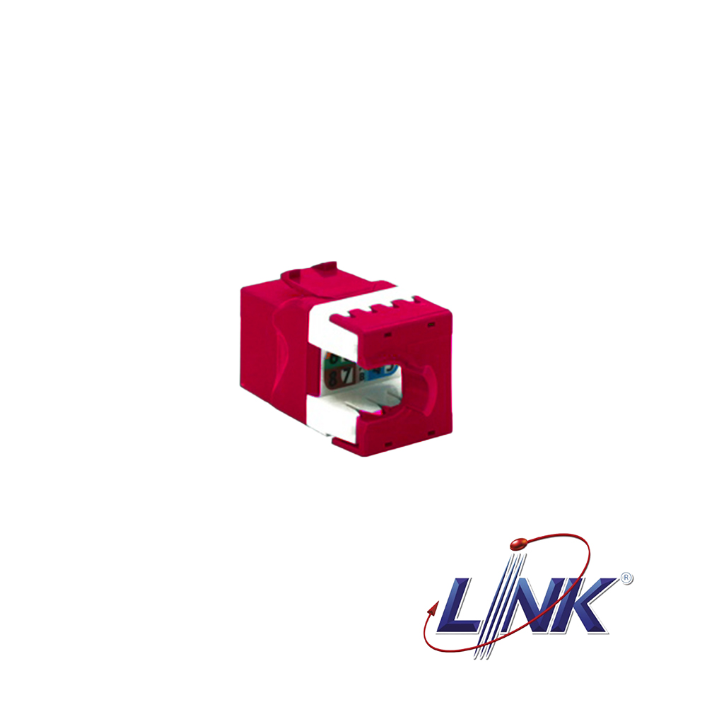 US-1005SC2 CAT5E RJ45 COLORFUL JACK,SLIM, RED LINK