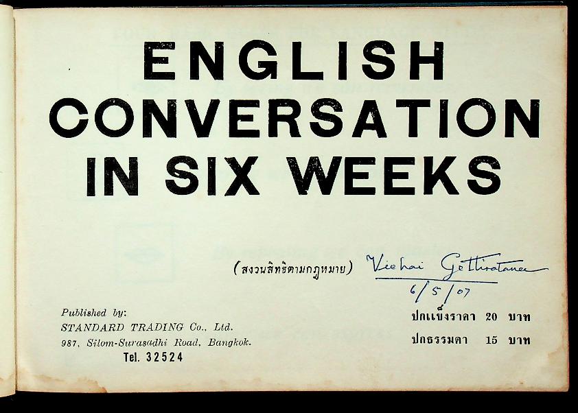 English Conversation in Six Weeks