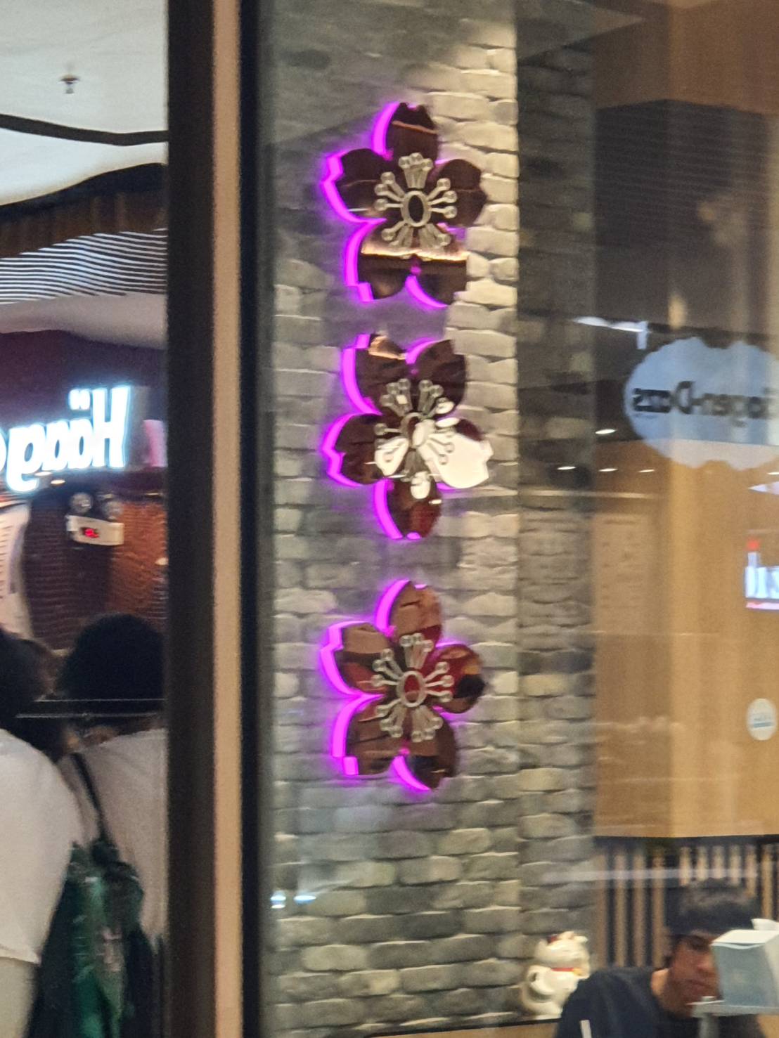 งานป้ายไฟตัวหนังสือไฟออกหน้า งานSakura Yakiniku shabu sushi