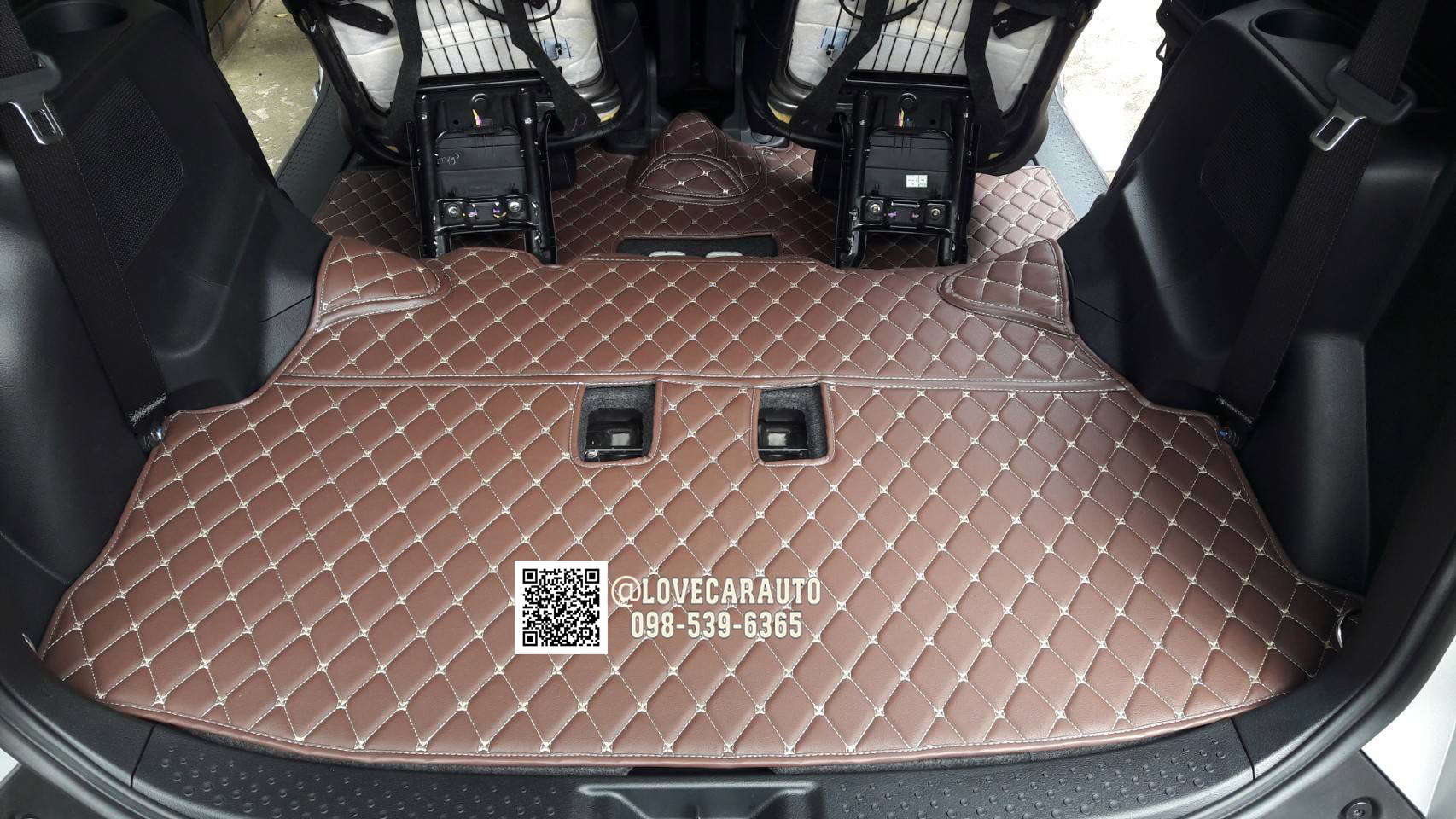 พรมปูพื้นรถยนต์ พรม6D Toyota Sianta สีกาแฟ