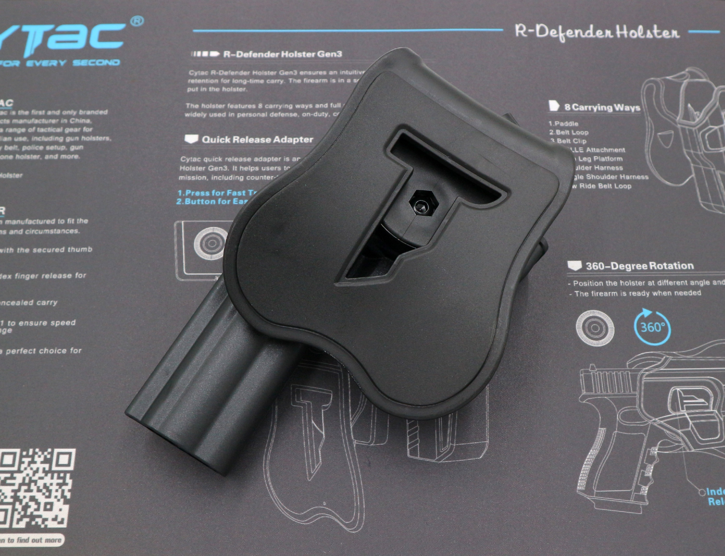 🇹🇭 711 ไทยแลนด์ แทคติคอล ซองพกนอก ปลดล็อคนิ้วโป้ง รุ่น Taurus 82S ( ลูกโม่ )