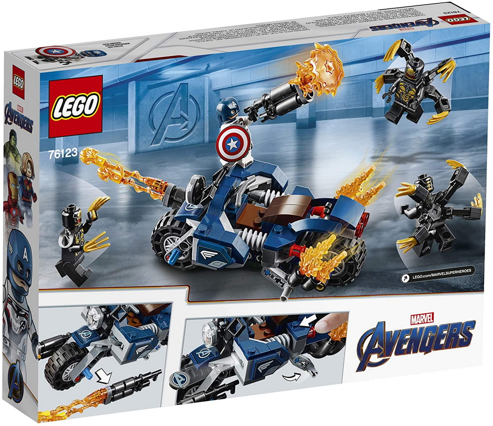 **MTS Toys**เลโก้ Lego Marvel Avengers 76123 : Captain America Outriders Attack