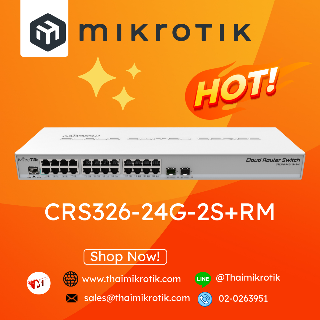 Mikrotik CRS326-24G-2S+RM