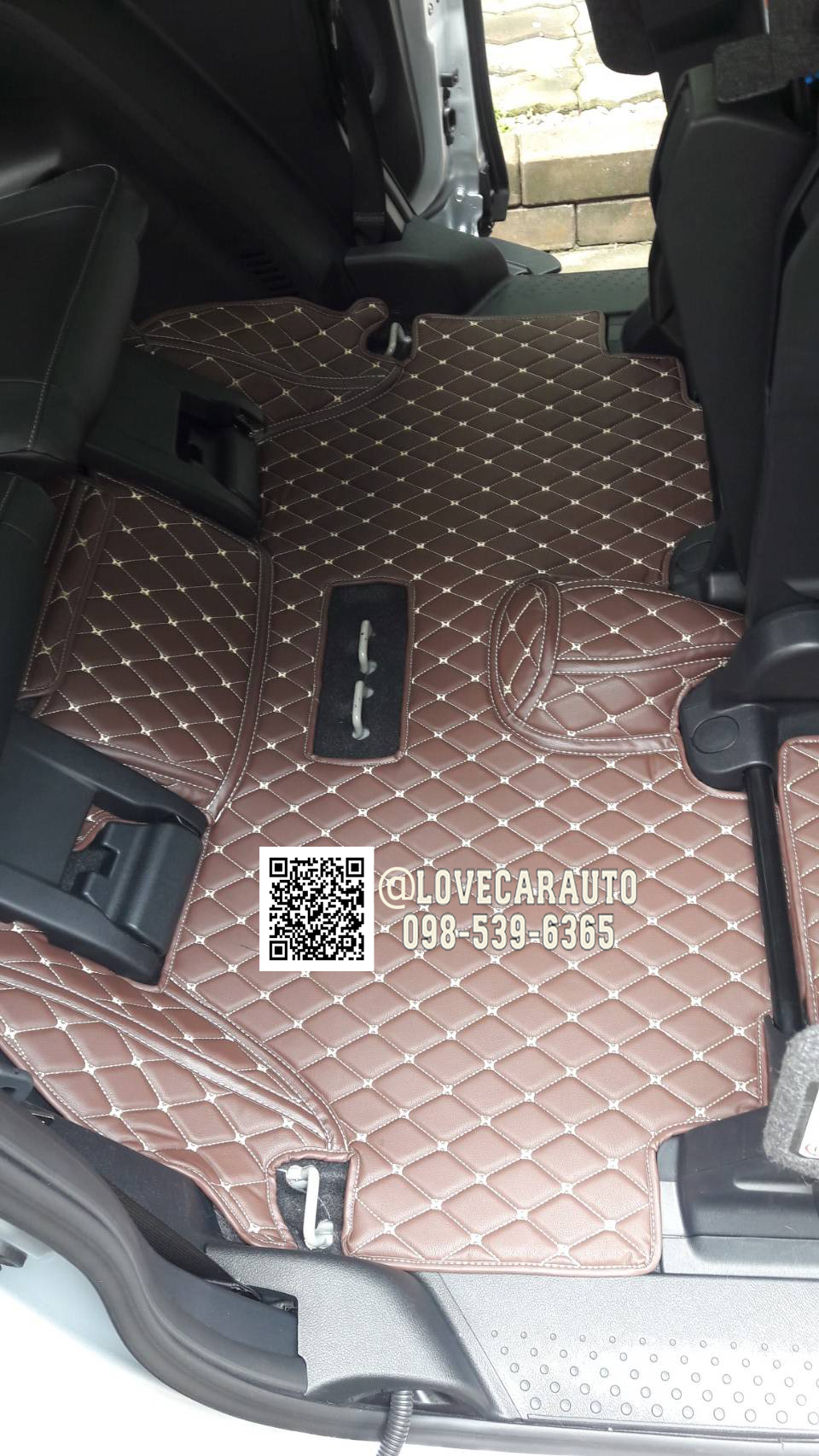 พรมปูพื้นรถยนต์ พรม6D Toyota Sianta สีกาแฟ