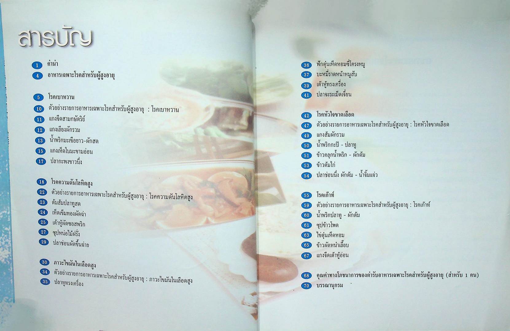 อาหารเฉพาะโรค สำหรับผู้สูงอายุ