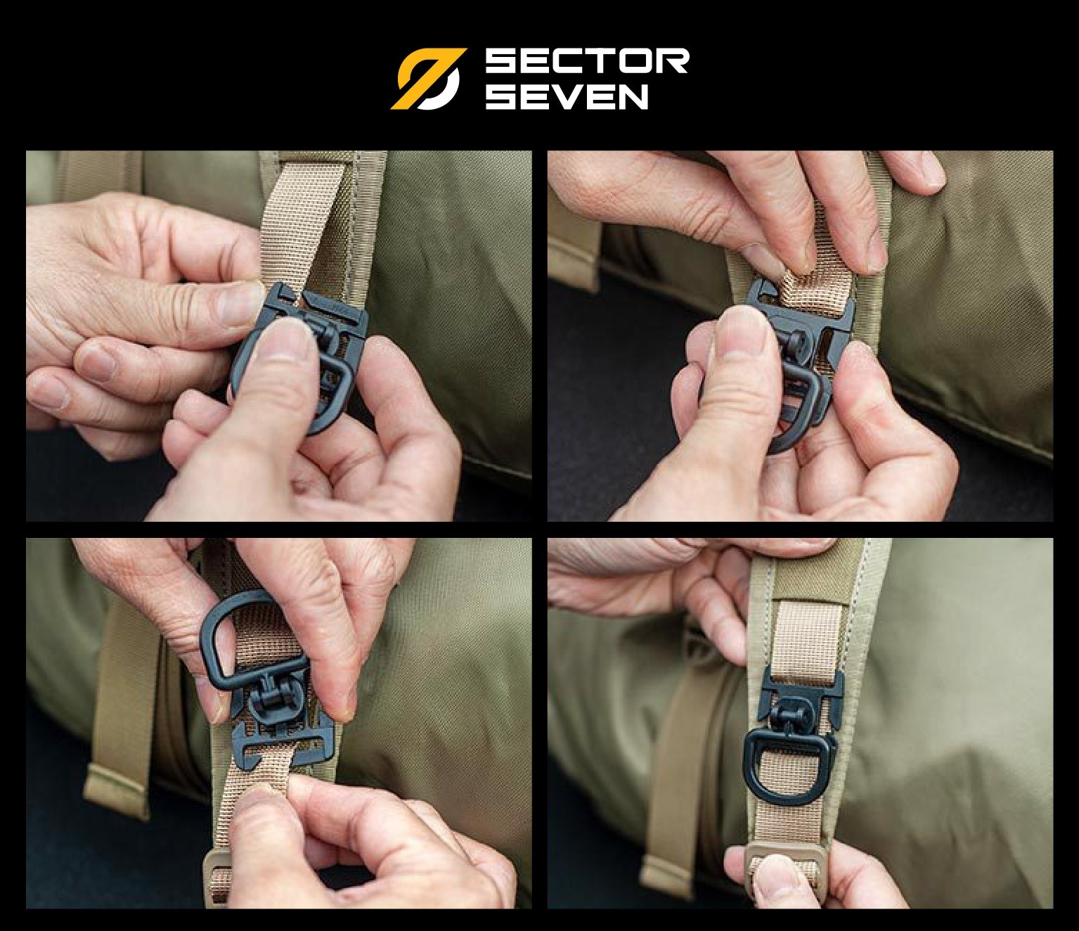 🇹🇭 1157 ไทยแลนด์ แทคติคอล สายสะพาย 2 จุด SECTOR SEVEN Two Point Sling