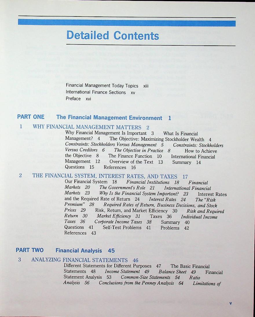 ESSENTIALS OF FINANCIAL MANAGEMENT