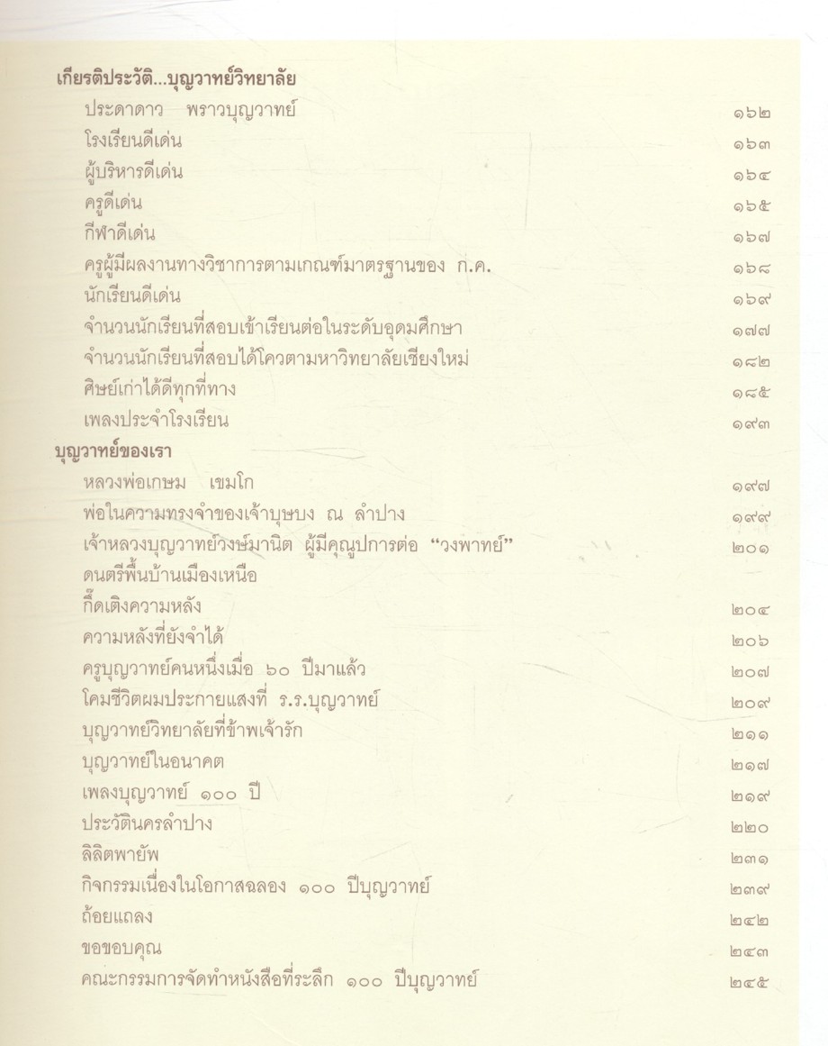 ๑๐๐ ปี บุญวาทย์วิทยาลัย คือความภูมิใจ คือเกียรติคุณ