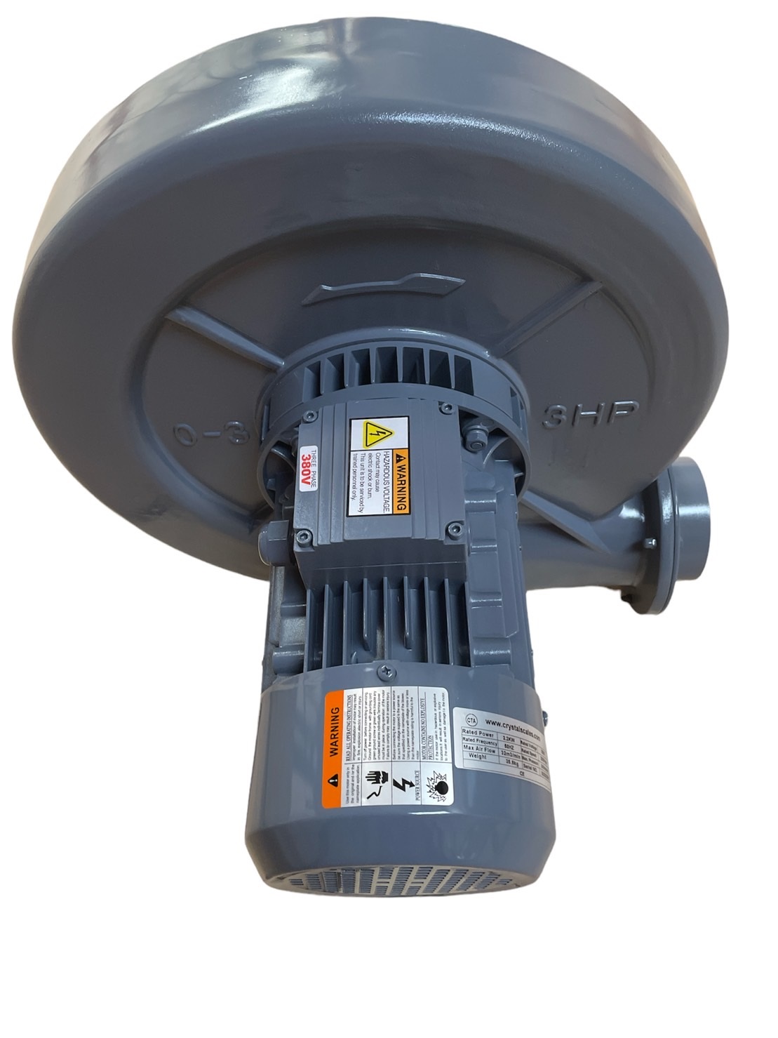 Industrial Centrifugal Fan (Heat) พัดลมโบลเวอร์สำหรับดูดอากาศร้อน 200 องศา 3HP 380V ใช้ในงานอบร้อนหรือเป่าแห้ง