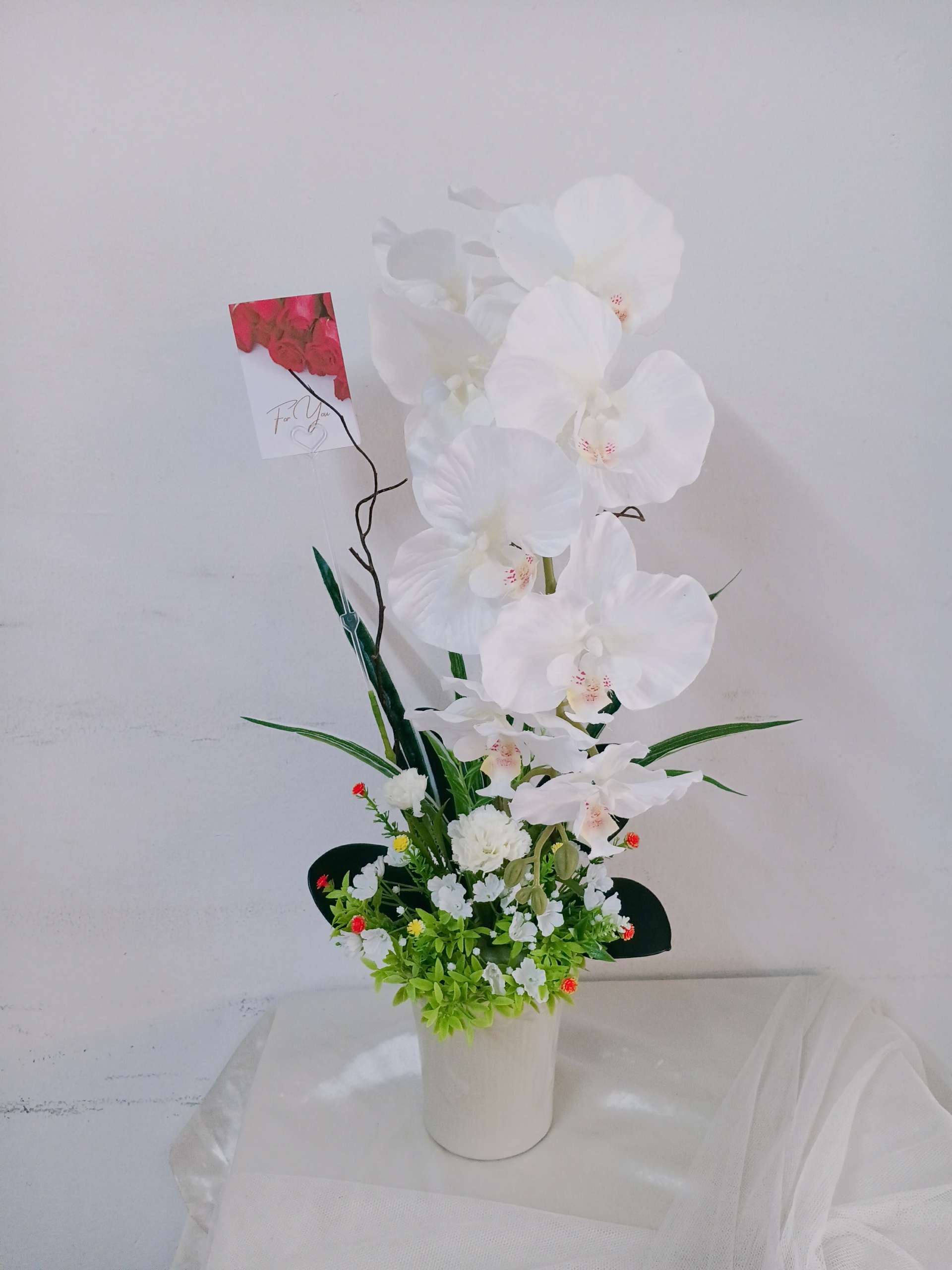 แจกันดอกไม้ประดิษฐ์ (มีสินค้าพร้อมจำหน่าย)