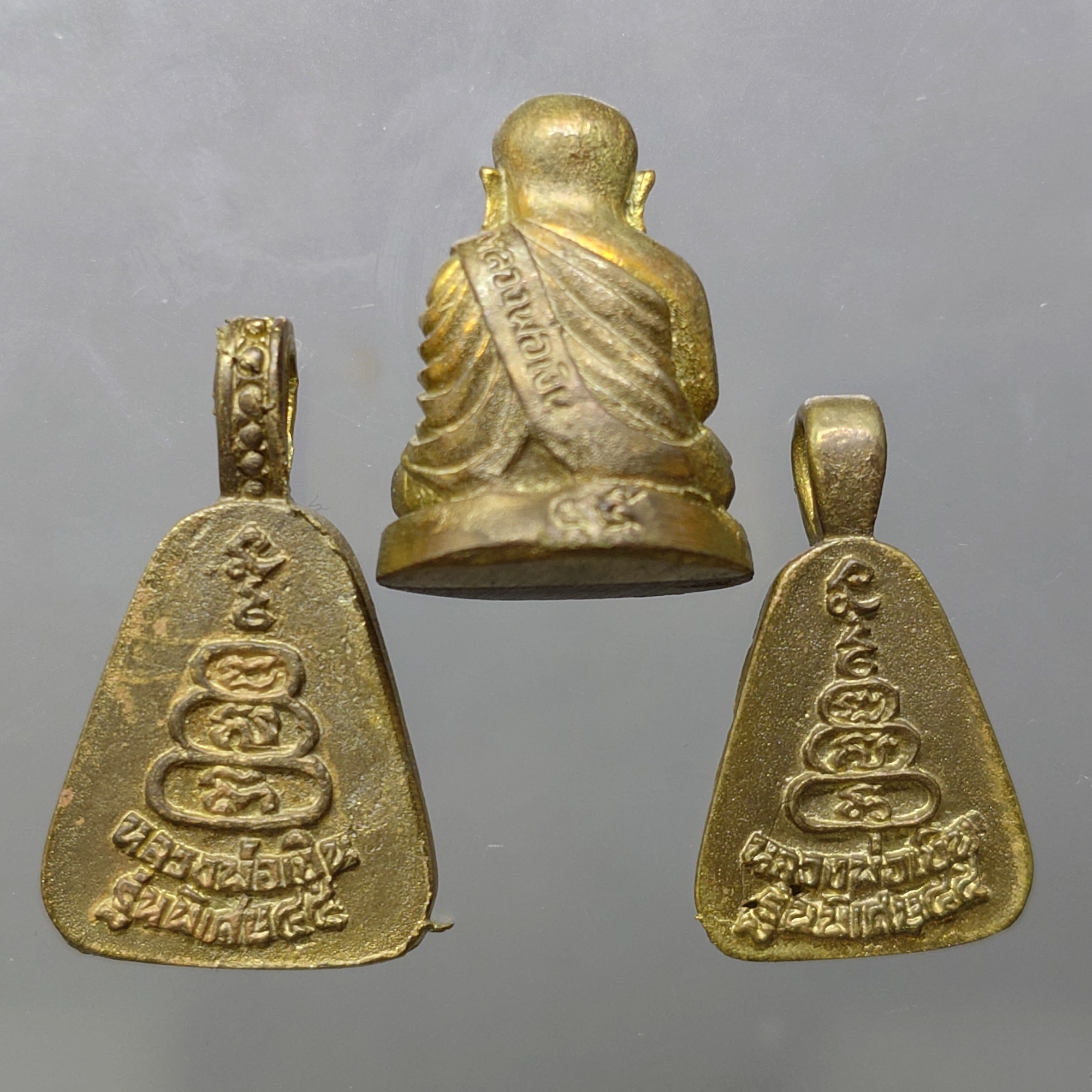 หลวงพ่อเงิน วัดบางคลาน รุ่นเมตตาบารมี เนื้อทองเหลือง พ.ศ.2545 พร้อมตลับเดิม