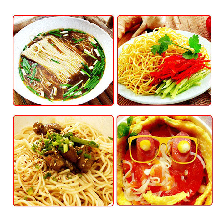 เส้นบะหมี่แบบแบน ผสมข้าวโพด (500g)