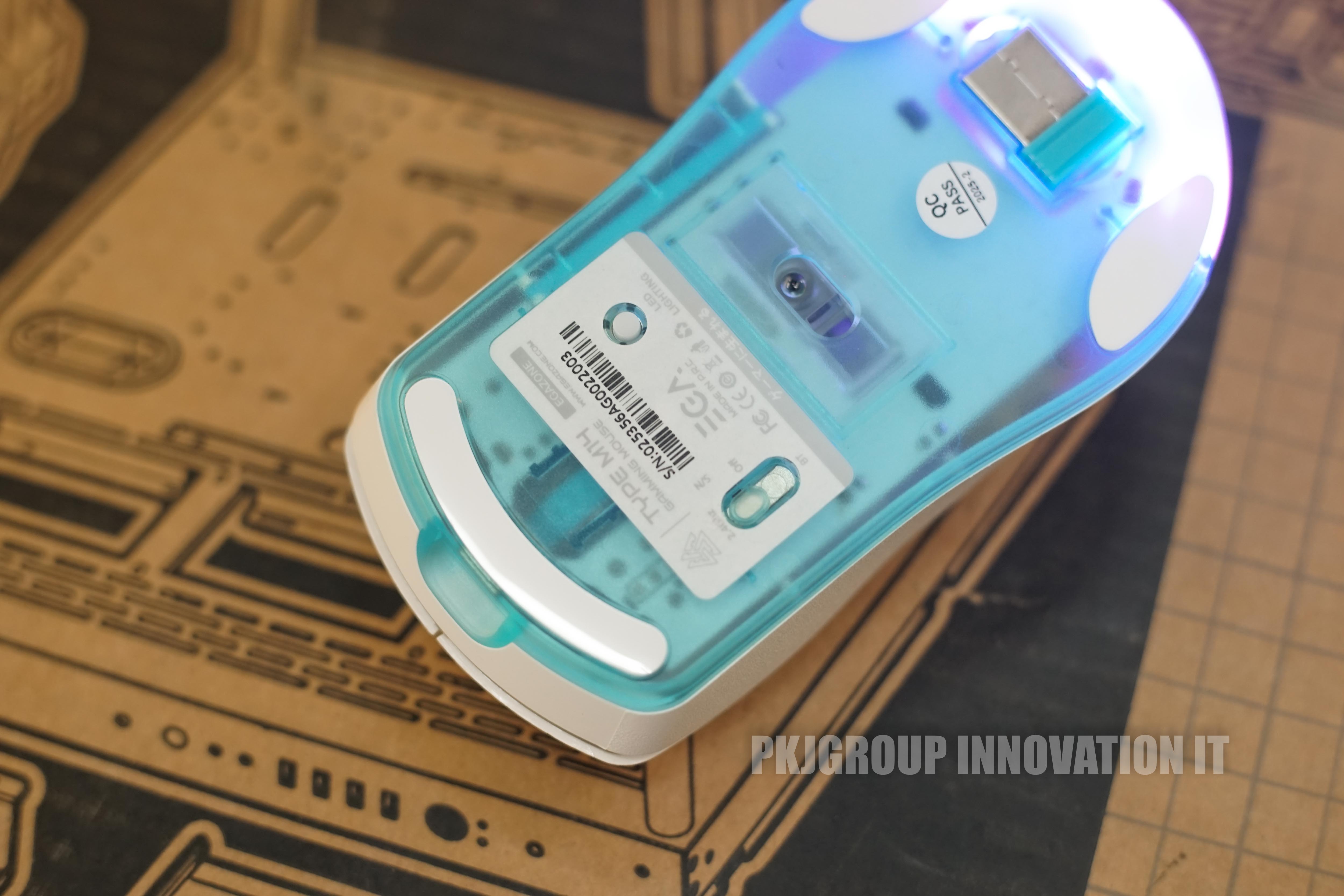 เมาส์เล่นเกมของใหม่ EGA Type M14 สีขาวสวยๆ Tri-Mode ใช้ได้ทั้งสาย Bluetooth Wireless