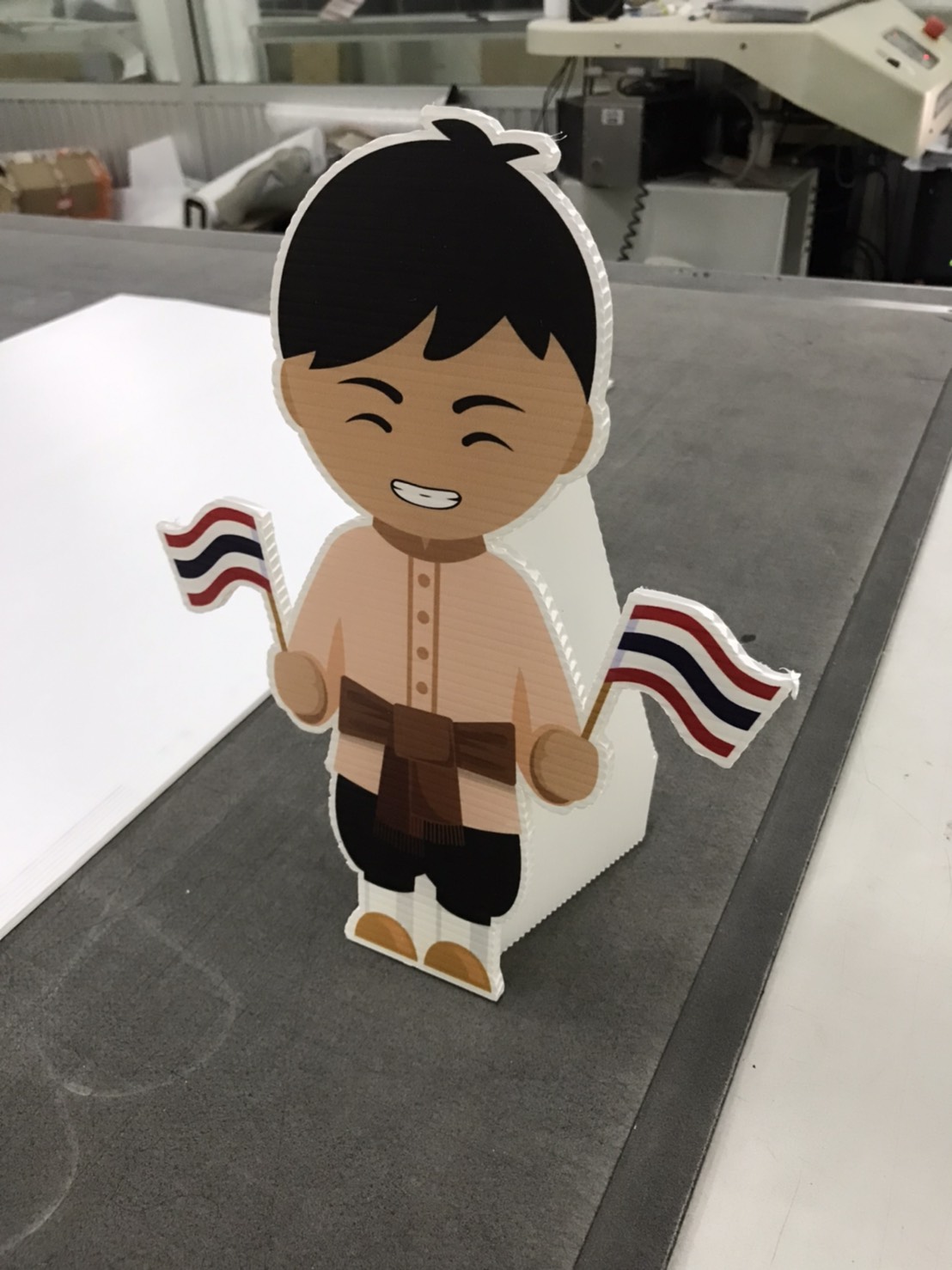 ป้ายสแตนดี้พีพีบอร์ด ตัวการ์ตูน แสดงความเป็นไทย