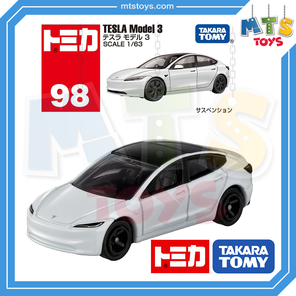 **MTS Toys**Takara Tomy : Tomica no.98 Tesla Model 3 [White]