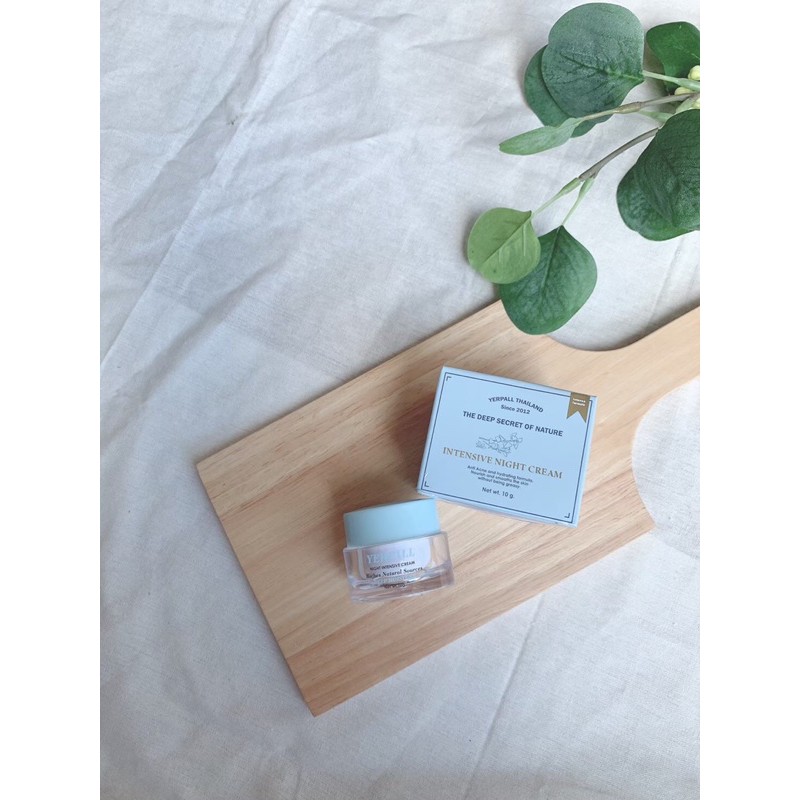 ไนท์ครีม อินเทนซีฟ night cream yerpall 10G.